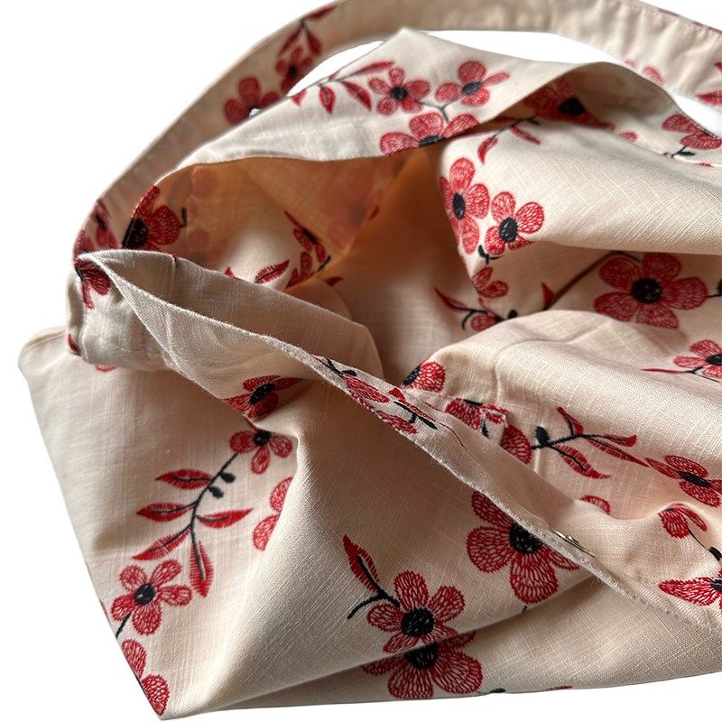 花朵帆布袋仙女文艺百搭亚麻印花单肩手提帆布包薄款单肩包斜挎包,箱包皮具/热销女包/男包,时尚帆布包,淘宝优惠券,粉丝福利购,淘宝优惠卷