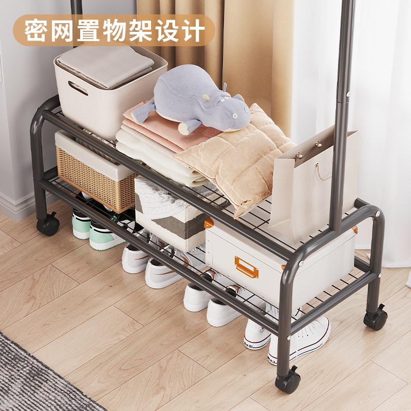 家用可移动阳台落地卧室挂衣架室内简易单杆式衣帽架子宿舍晾衣杆,收纳整理,金属衣架,淘宝优惠券,粉丝福利购,淘宝优惠卷