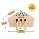 Wooden fHhnt Interactive CuaseaMouse "C Maz Toy Solid