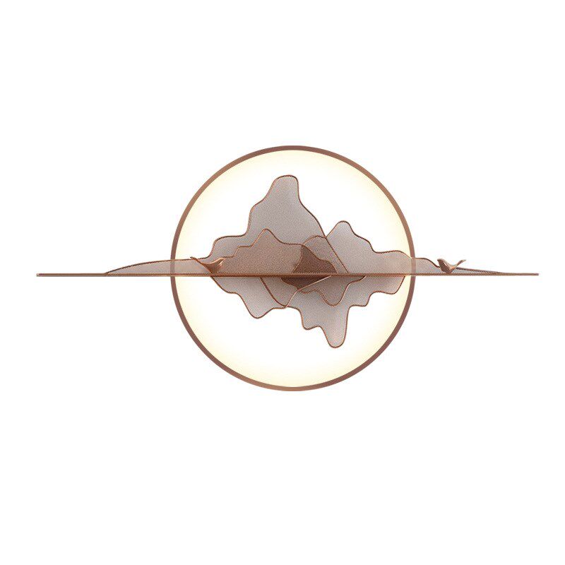 【折扣店】新中式壁饰带灯山影挂件墙面装饰品壁挂客厅沙发背景墙