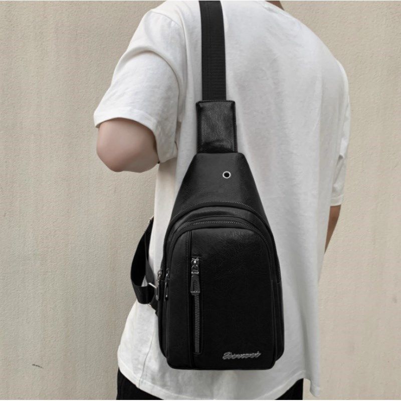 JA13斜挎包男新款休闲PU大容量通勤小挎包女背包日系单肩胸包潮,箱包皮具/热销女包/男包,胸包,淘宝优惠券,粉丝福利购,淘宝优惠卷