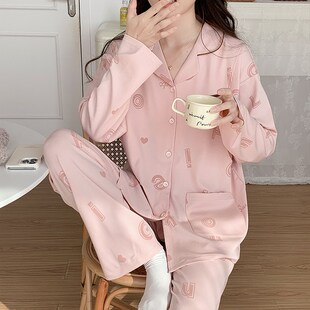 月子服春秋天产后3月份4产妇哺乳孕妇睡衣夏季喂奶家居服套装