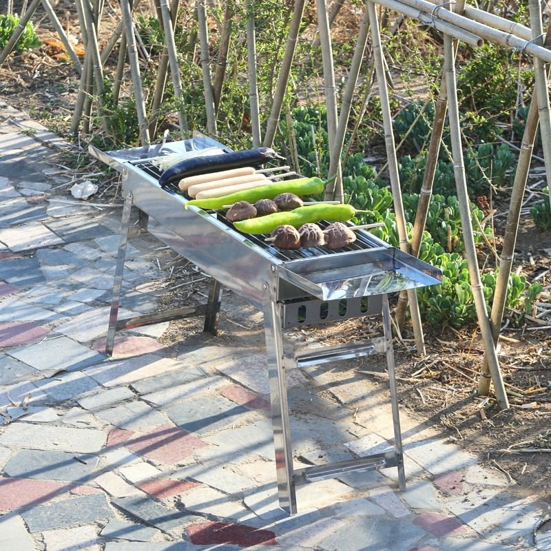 烧烤炉家用烧烤架炉子烤肉炉户外木炭折叠烤串不锈钢架子便携碳烤,户外/登山/野营/旅行用品,烧烤炉/烤架,淘宝优惠券,粉丝福利购,淘宝优惠卷