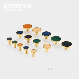 Brass Leather Colorful Hooks Bathroom Indoor Kitchen Hallway