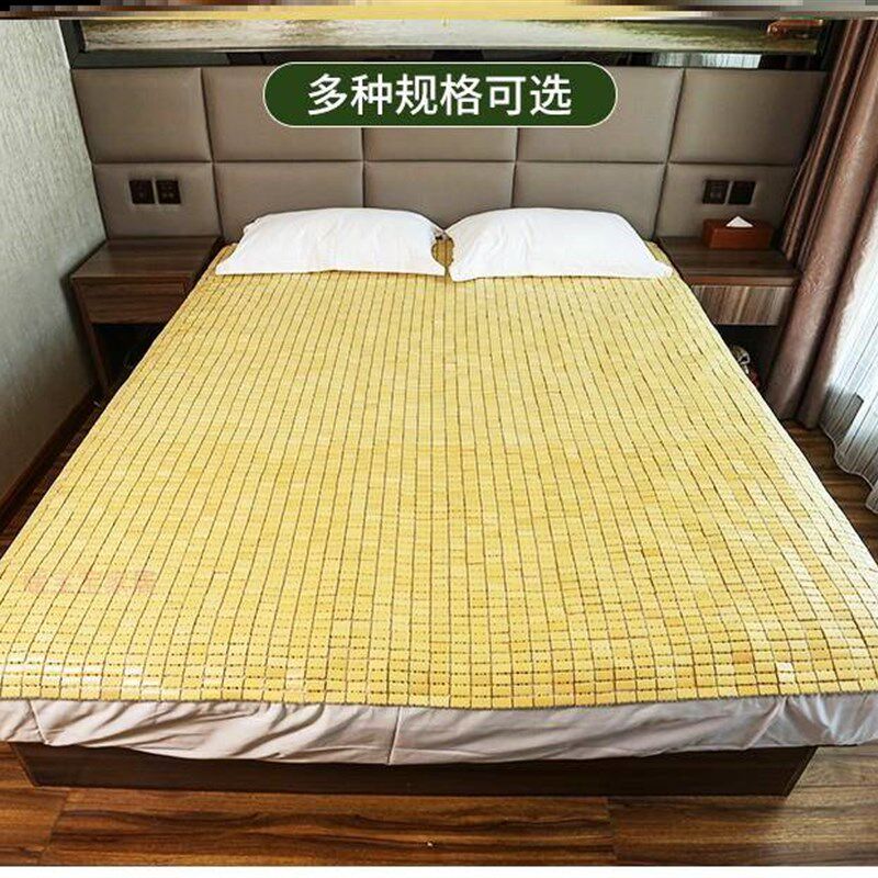 竹席竹粒1.8m床竹席麻将席1.5m竹块凉席子1.2米单双人0.9学生宿舍