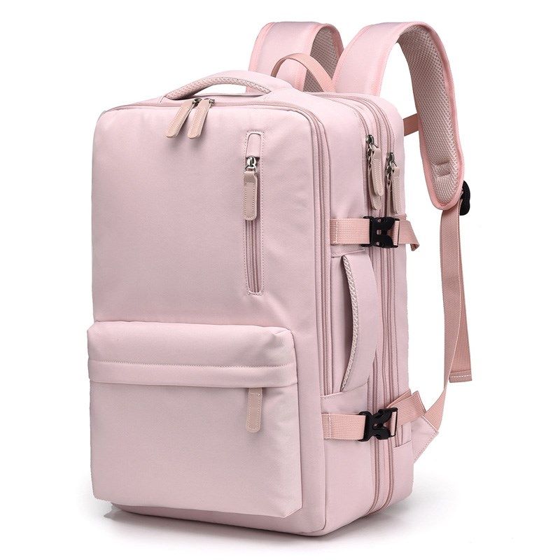 旅行双肩包大容量可扩容登机短途外出行李背包女士电脑包学生书包