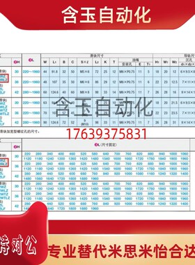 替米思米重载直线导轨SEWTZ36-1000/1060/1120/1180/1240/1300