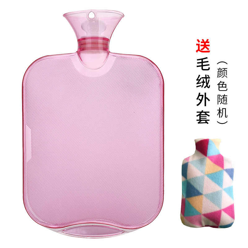 速发热水袋注水暖水袋透明灌水暖肚子水温袋热敷大号灌水加厚防爆