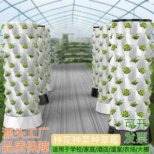 多层菠萝塔无土栽培家庭阳台大棚蔬菜种植设备霧培设施智能种菜机