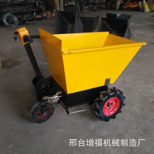 小巧方便建筑工地车间运输手推车 平板车 搬运车 V重型电动平板车