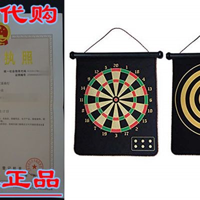 推荐CX Magnetic Dart Board for Kids-15 Rollup Dart Game Indo