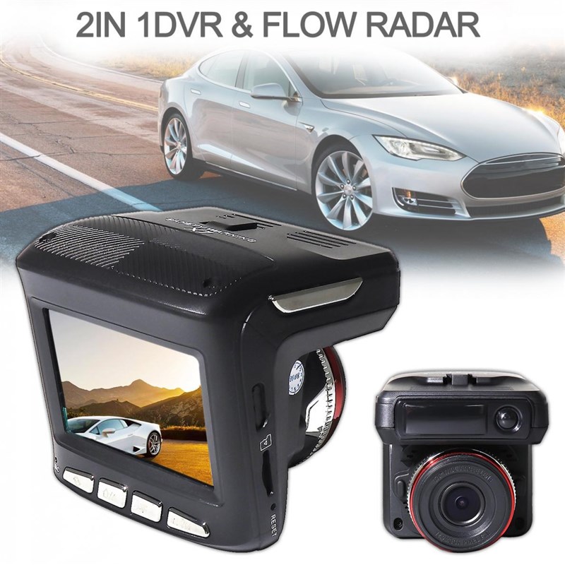 推荐2 In 1 Car Radar Detector GPS HD 1280P Speedcam Anti Rad