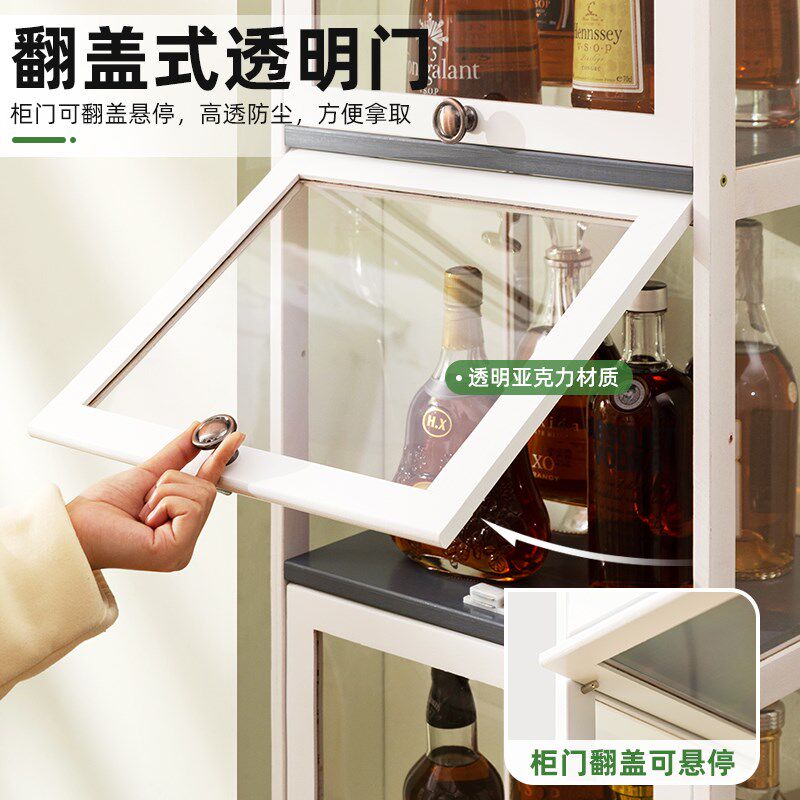 酒柜展示柜现代简约餐边柜网红小酒架欧式靠墙客厅实木置物架家用