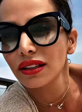 热销New Fashion Brand Designer Cat Eye Women Sunglasses Fema