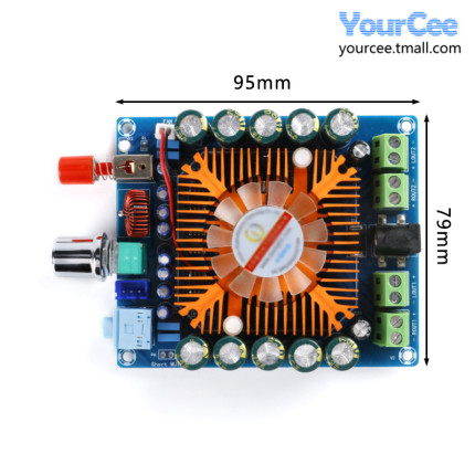 XH-M521 TDA7850数字功放板汽车级 4*50W大功率四声道音频放大器