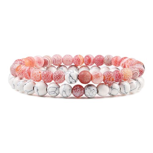小众高货Couples Distance Beads Bracelet Classic Black Matte