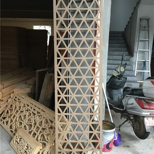 雕花隔断通花密度板镂空雕花板花格电视背景墙玄关隔板