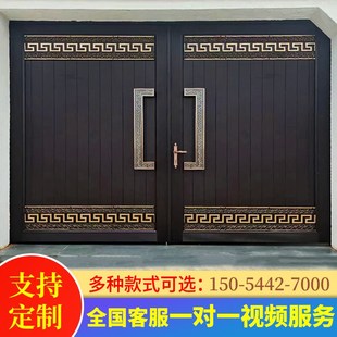大门进户门别墅庭院门中式仿古乡村院子门楼铁门农村自建房院墙门