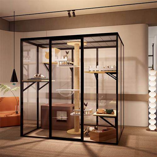 猫别墅家用超大i空间猫笼猫窝房子全景玻璃豪华猫房宠物展示柜定