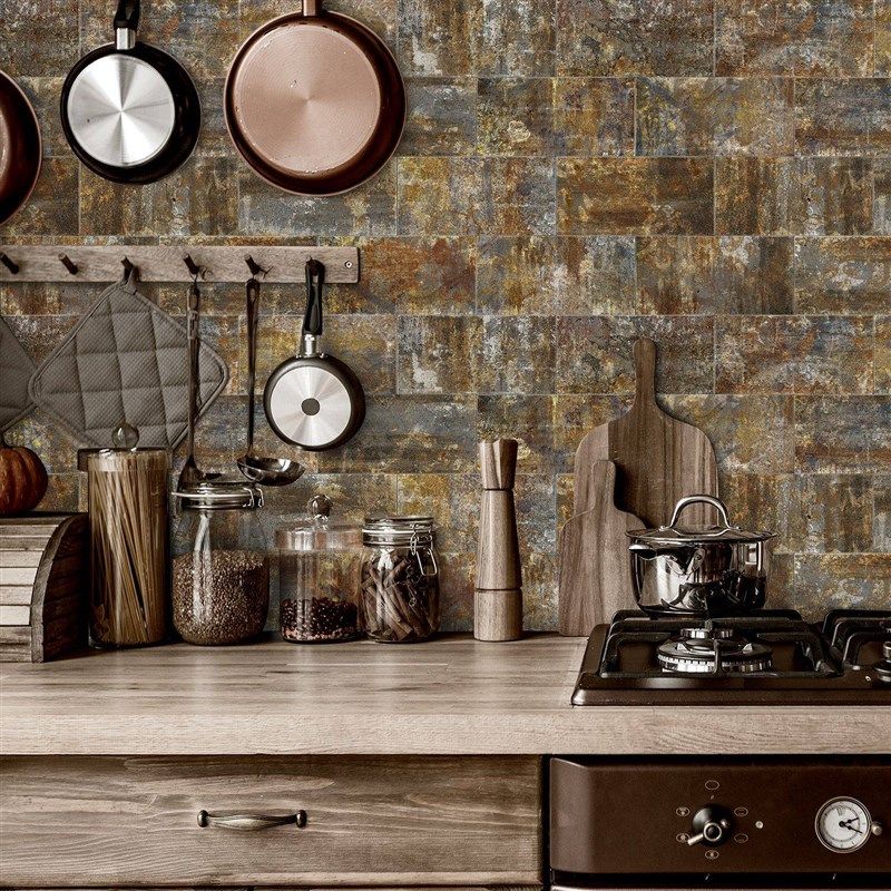 16片装工业风磨砂PE泡沫墙贴自粘防水防潮厨房浴室可移除墙面装饰,家居饰品,涂鸦墙贴,淘宝优惠券,粉丝福利购,淘宝优惠卷