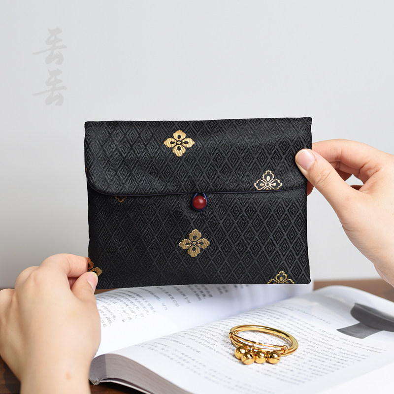 高档珠宝首d饰收纳大布袋子纯棉文玩手串饰品包装袋纽扣手机钱包