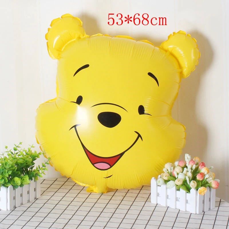 1pcs cartoon pooh theme foil balloons party decor rotate bal