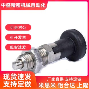 GN617 分度销 旋钮柱塞 分隔定位柱 弹簧定位销 M6M8M10M12M16M20