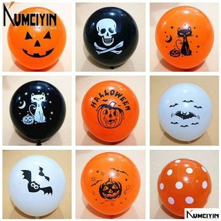 推荐-Halloween pumpkin Halloween decoration printing balloon