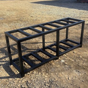 大型鱼缸架子整体焊接高承重双层鱼缸架支架上虑底滤金属钢架