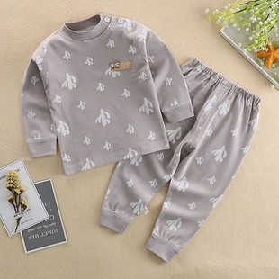 套0 精梳全棉宝宝套装 婴儿衣服春秋儿童秋衣秋裤