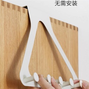 衣柜外侧面挂架直角挂钩柜子挂衣架免打孔柜边门后挂衣钩置物架