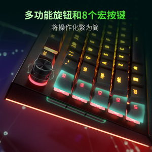 Razer雷蛇黑寡妇蜘蛛V4专业版C电竞电脑游戏机械键盘幻彩灯光腕托