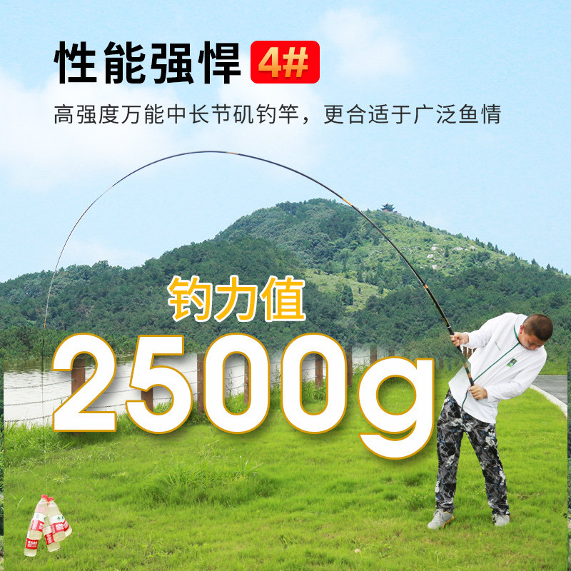 中逵战魂海竿远投矶钓竿碳x素超轻超硬导眼杆抛投手海两用杆