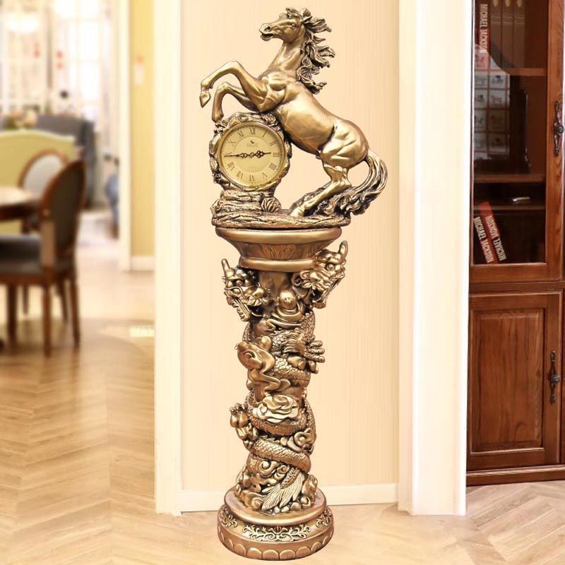 欧式落地钟客厅时钟大钟现代简约立钟摆件落地表家用座钟立式钟表,家居饰品,台钟/闹钟,淘宝优惠券,粉丝福利购,淘宝优惠卷