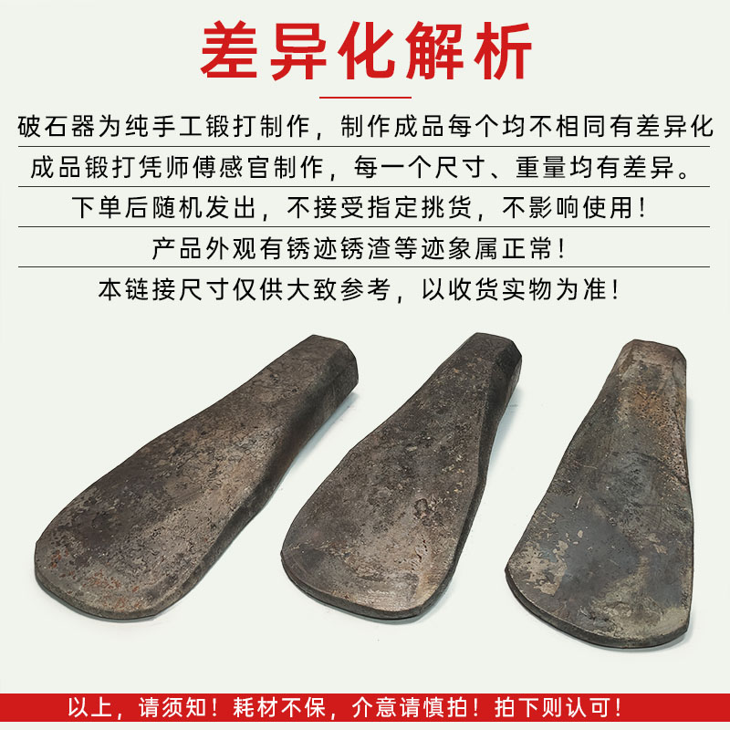劈石器楔子神器开石夹片破石头打石材工具开O山铁凿子特钢石匠专