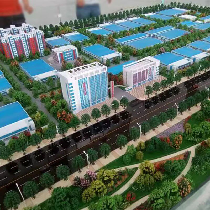 沙盘模型楼盘地形地貌立体场景制作工业园农业新能源厂区模型