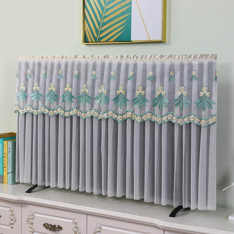 电视机防尘罩套开机不取55寸65寸85寸电视套挂式台式蕾丝电视新款