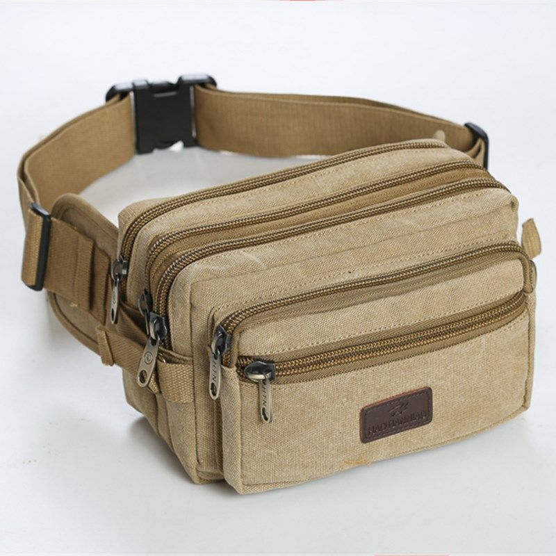 多功能男士帆布腰包大容量斜挎包胸包男包做生意收银包女收钱户外,箱包皮具/热销女包/男包,男士包袋,淘宝优惠券,粉丝福利购,淘宝优惠卷
