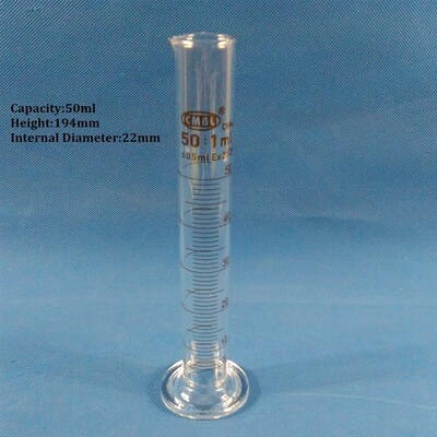 5Pcs/Set glass graduated cylinder, 5ml 10ml 25ml 50ml 100ml