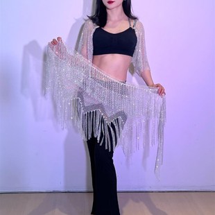 仙姿蔻肚皮舞新款腰链初学者臀巾纯手工满钻亮钻演出服腰巾