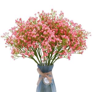 速发90Heads 52cm Babies Breath Artificial Flowers Plastic Gy