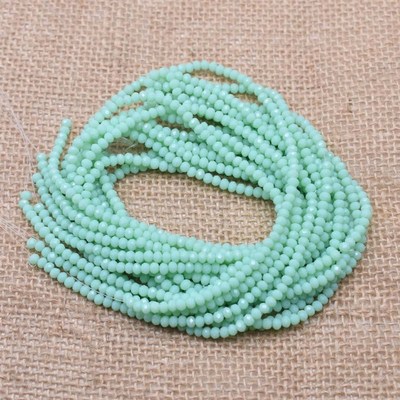 Yanqi 2 3 4mm Rondell Austria Faceted Crystal Beads Round Gl