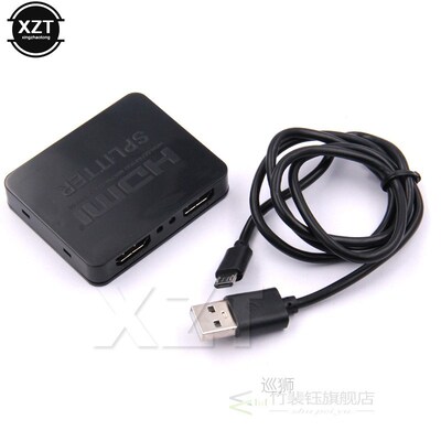 HDMI Splitter 1 in 2 Out 1080p 4K 1x2  Stripper 3D Switcher