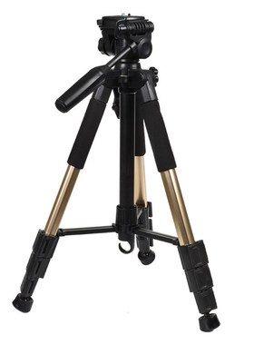 ENZE1.5米j拍照自拍三脚架 手机直播户外单反相机水平仪支架三角