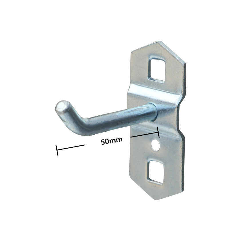 热销中方三板洞板加粗单斜挂钩五金工具架工具墙板加长钩子孔固孔