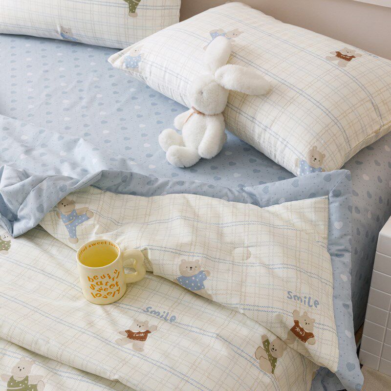 全棉夏凉被空调被可机洗夏被四件套单人宿舍棉被夏季被子被芯,床上用品,棉花被,淘宝优惠券,粉丝福利购,淘宝优惠卷