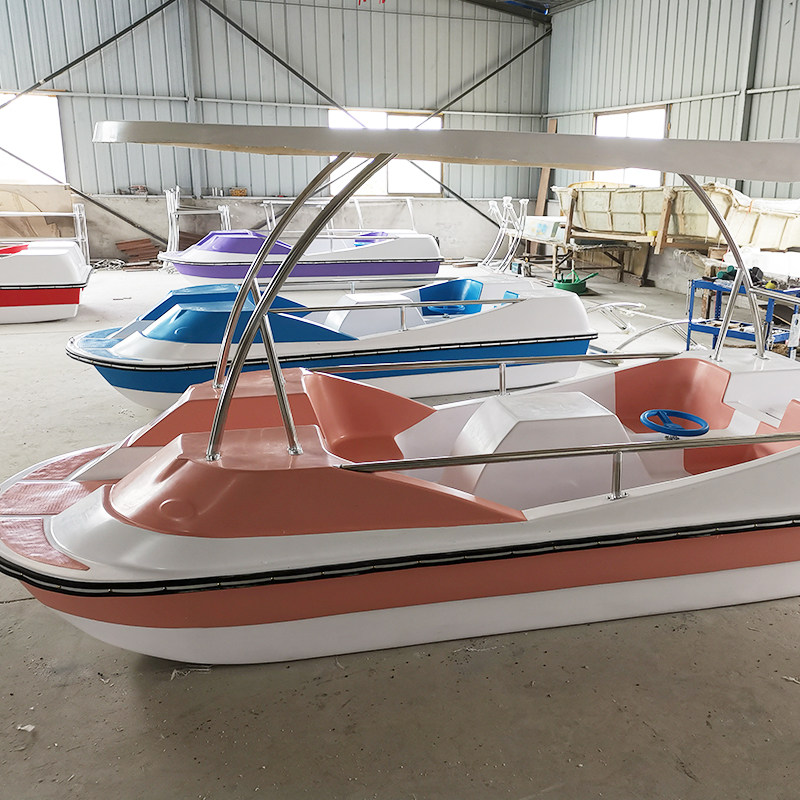 四人脚踏船水上游玩船公园w电动游船景区观光休闲脚蹬船游乐船