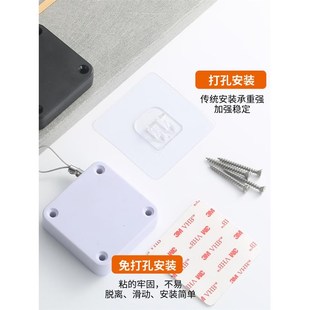 自动关门b神器免打孔门关推家用闭合铁移闭门器门隐藏式 推拉拉缓