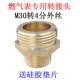 天燃气表a波纹管转接头M30转4分外丝煤气表波纹管接头配硅胶垫片