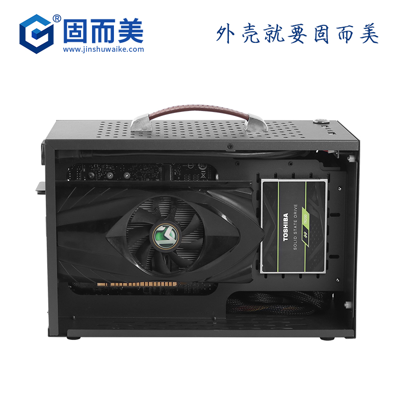 itx机箱台式机手提式小机箱台式电脑主机箱迷你防V尘便携炫酷机箱